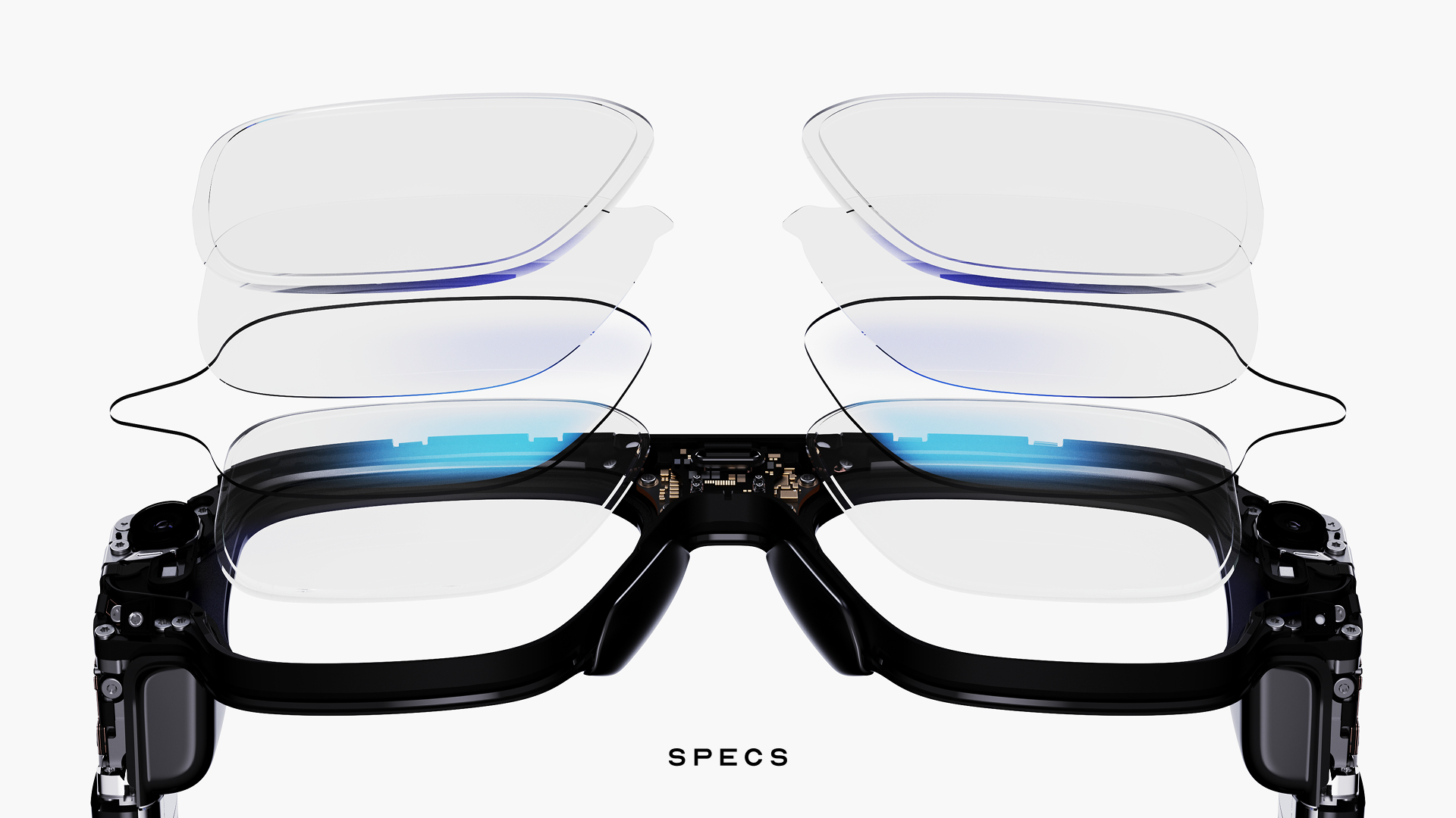Close look at Snap Specs waveguide display