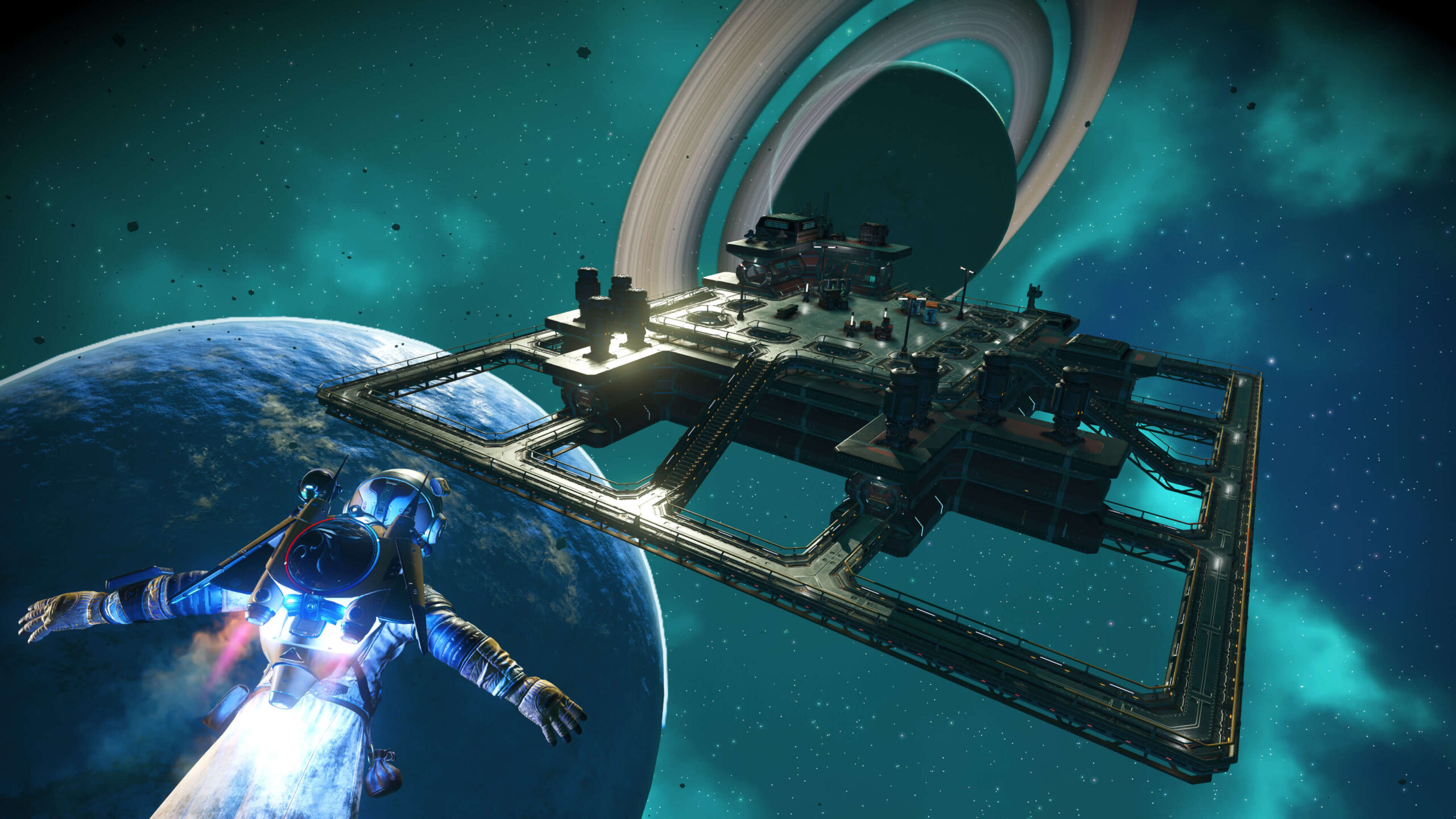 Free-floating orbital base in No Man’s Sky Cosmos