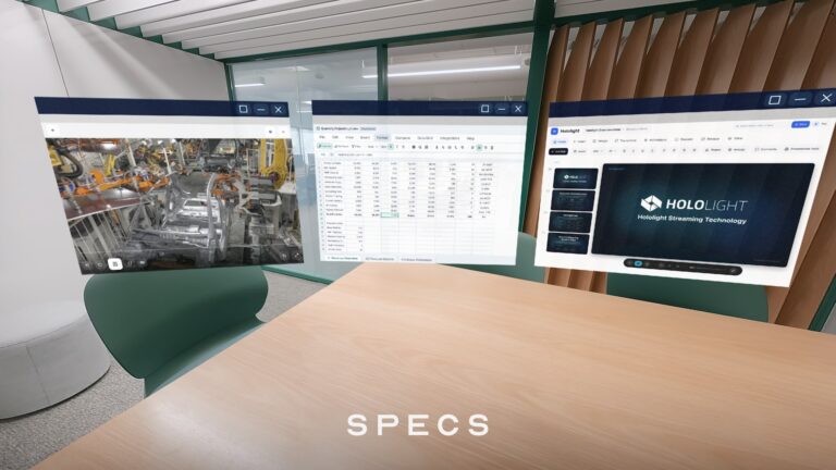 Snap SPECS AR glasses with Hololight spatial workstation enterprise demo