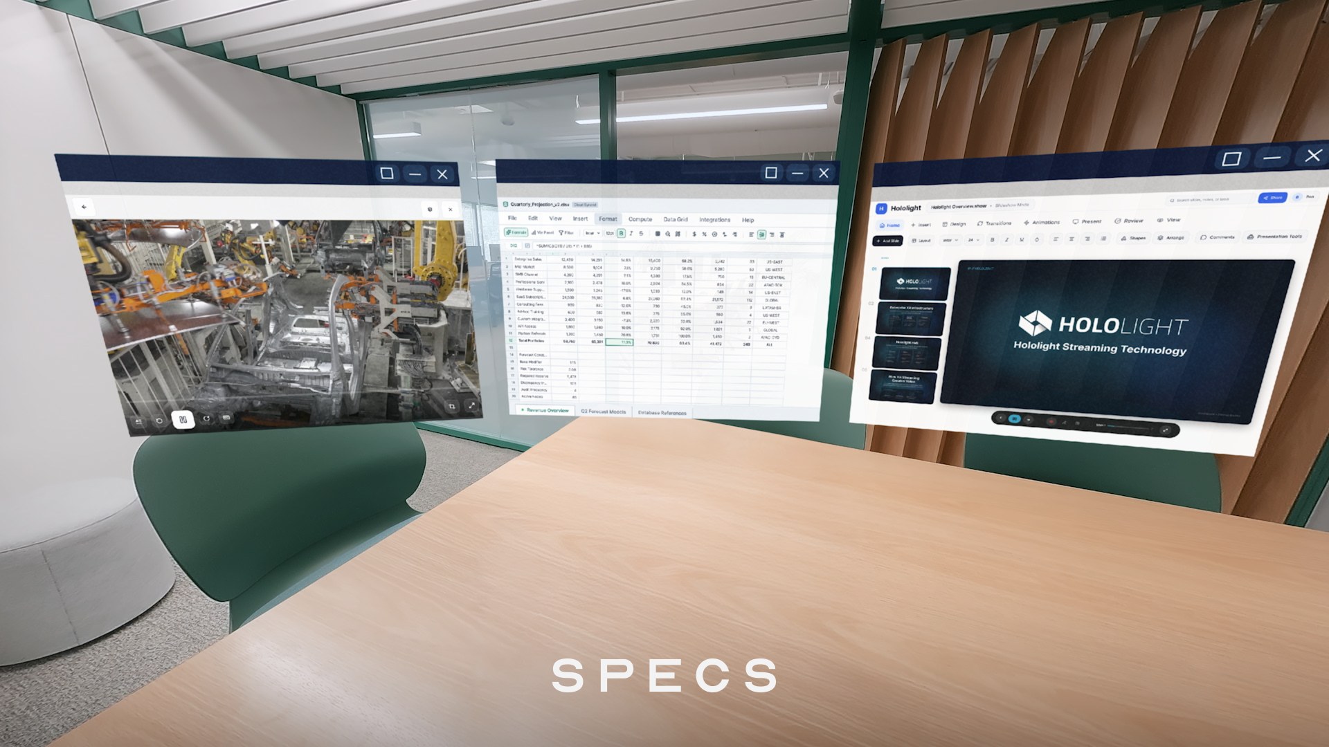 Snap SPECS AR glasses with Hololight spatial workstation enterprise demo