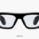 Snap SPECS augmented reality glasses, front product view. Official Snap press photo.
