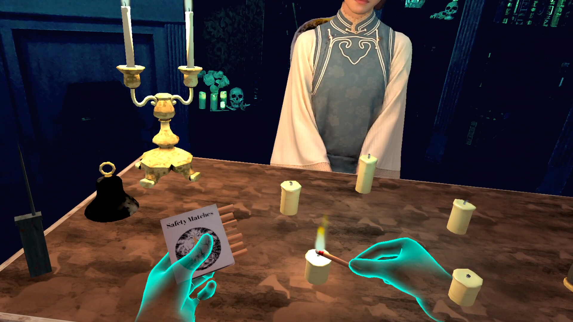 Spirit Ritual gameplay showing mixed reality haunting in a domestic space