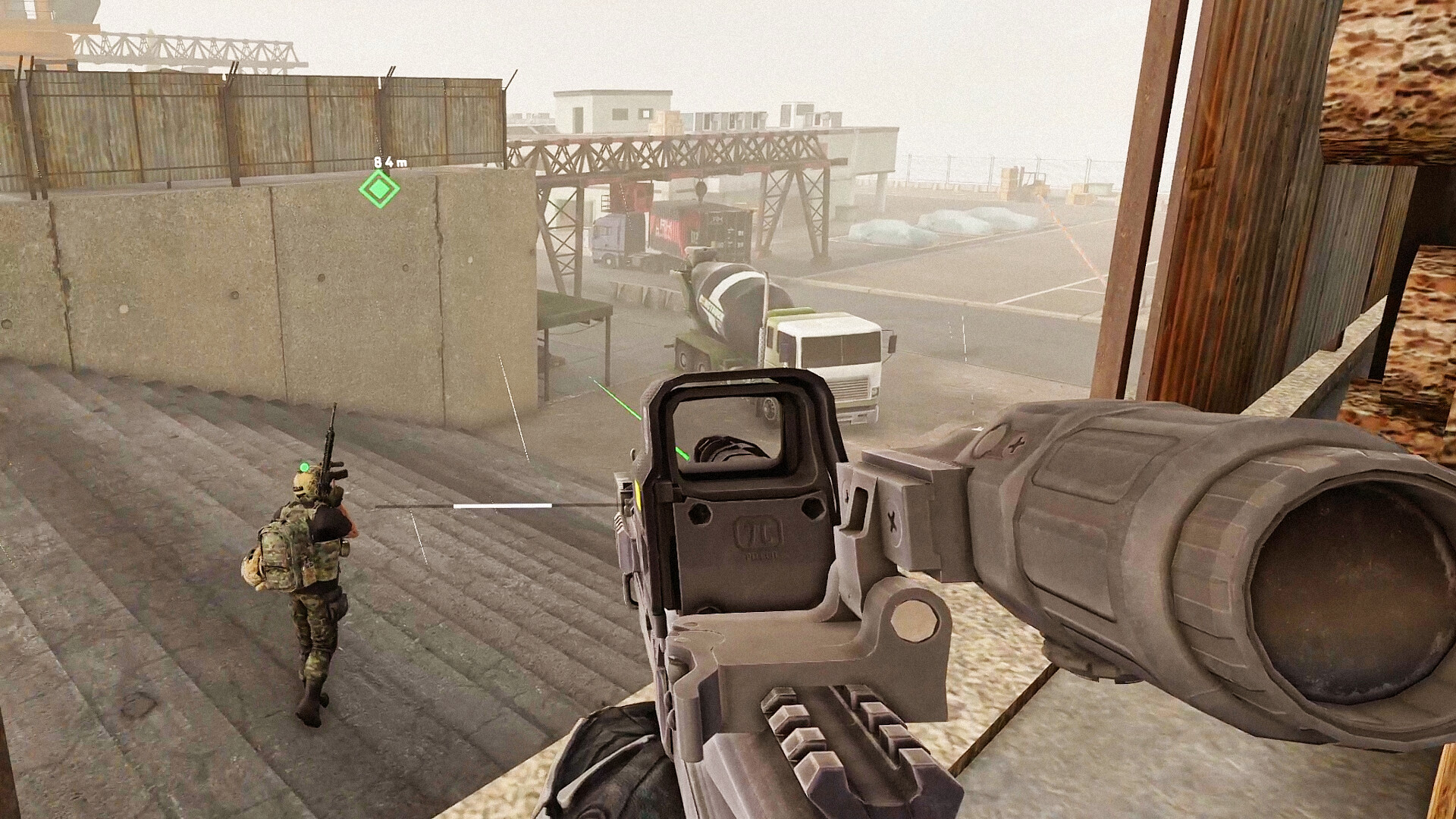 Contractors Showdown ExfilZone Steam screenshot combat scene