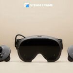Valve Steam Frame VR headset launch product shot