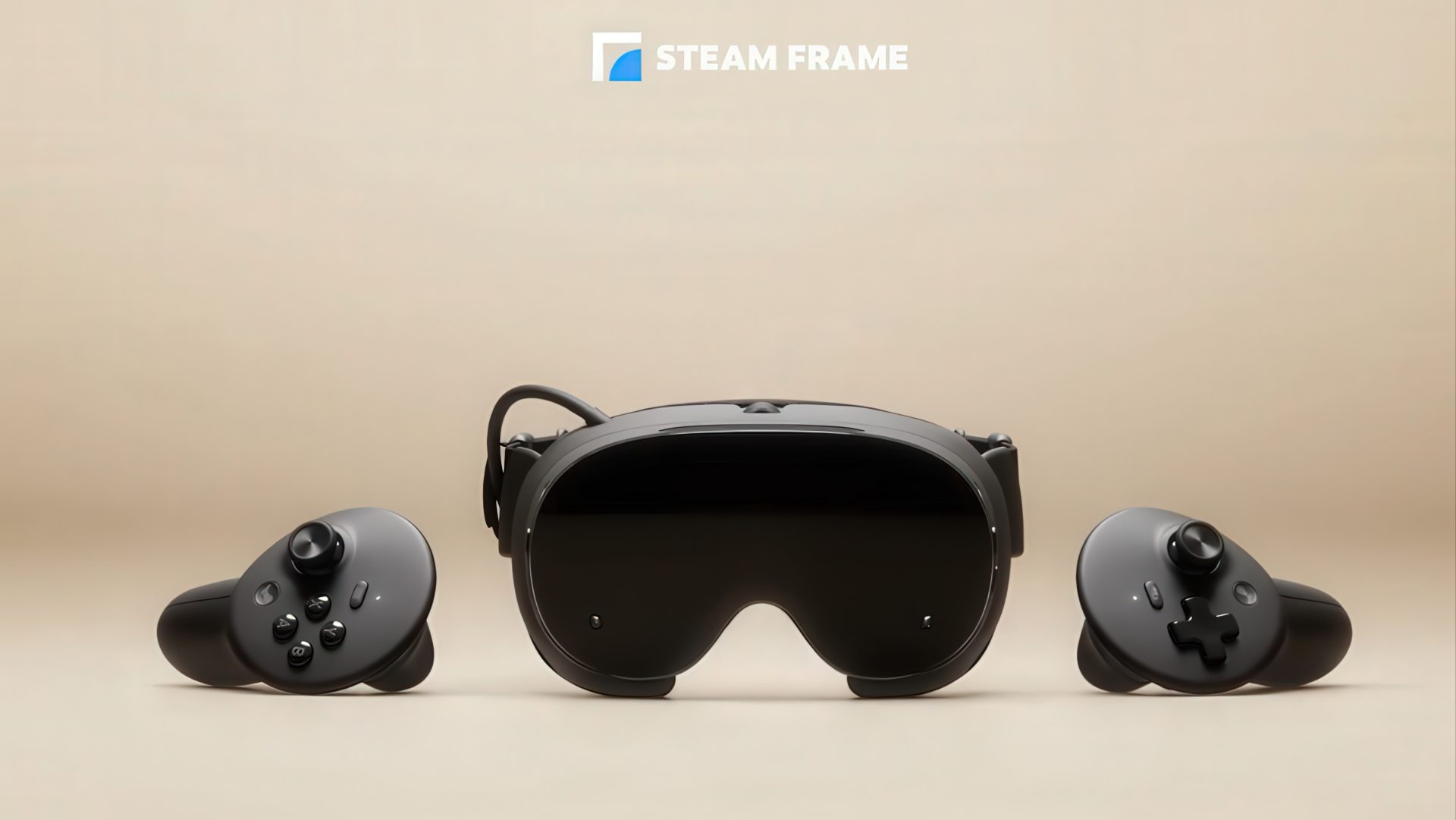 Valve Steam Frame VR headset launch product shot