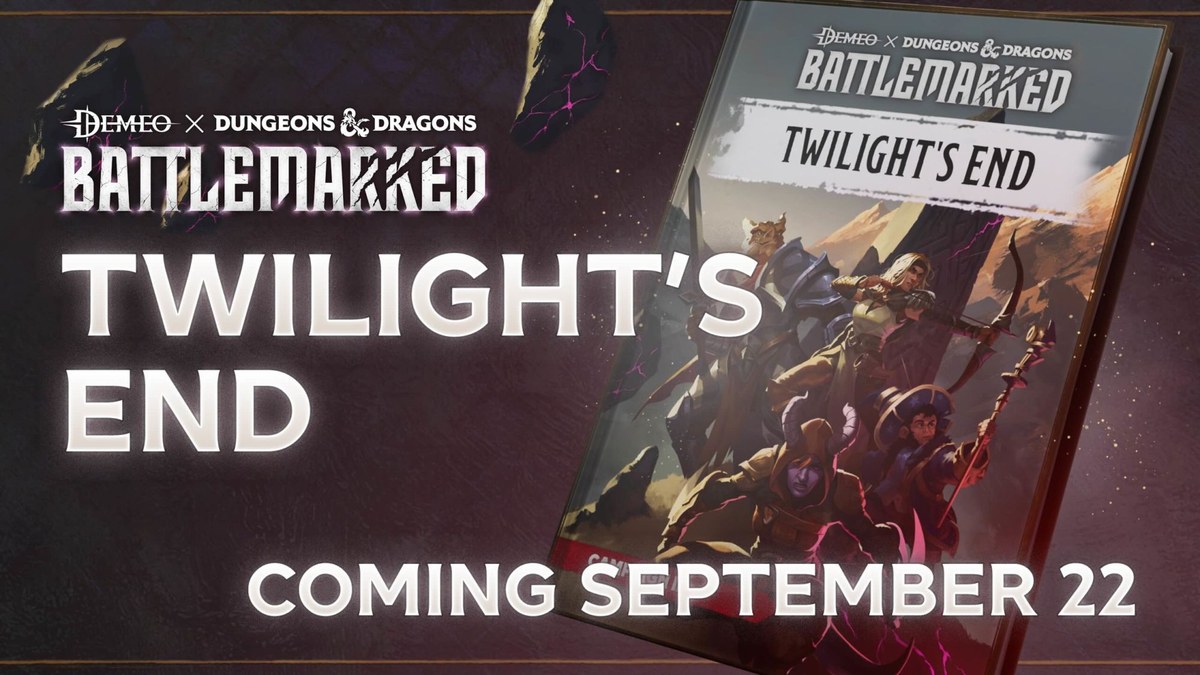 Demeo x Dungeons & Dragons Battlemarked Campaign III Twilight's End promo art