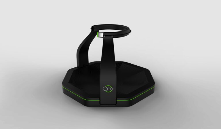 Virtuix Omni omnidirectional VR treadmill, oblique product view
