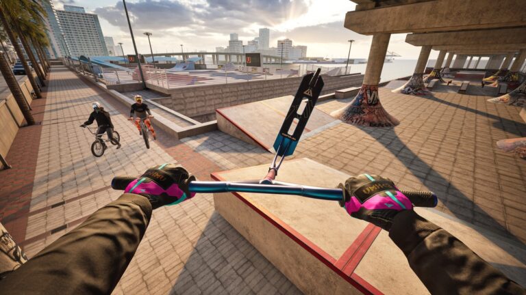 VMX VR BMX gameplay screenshot on Meta Quest