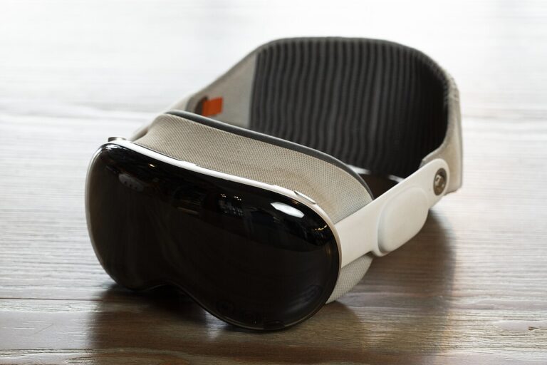 Apple Vision Pro resting on a table. Wikimedia Commons.