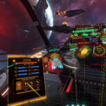BattleGroupVR2 bridge view with fleet hologram, official Steam screenshot from SpaceOwl Games