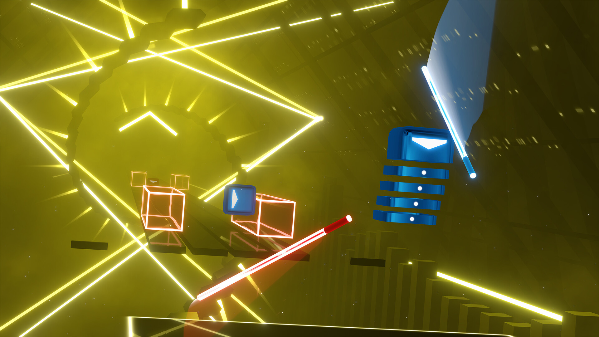 Beat Saber gameplay screenshot from the Steam store page