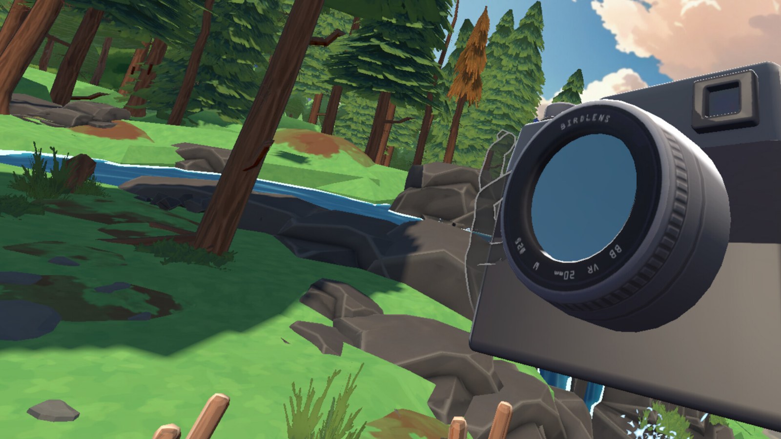Birdseed VR gameplay screenshot forest bird photography