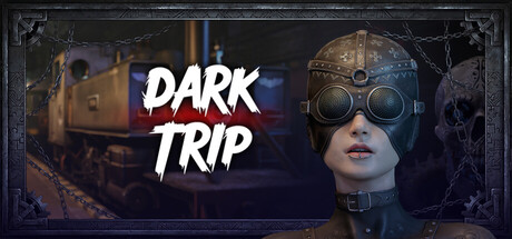 Dark Trip key art for the psychedelic VR horror escape room launching on Steam and Meta Quest