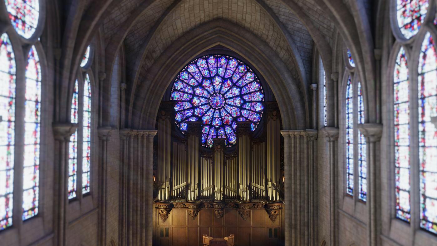 Virtual Notre-Dame de Paris interior from Excurio Eternal Notre-Dame immersive expedition