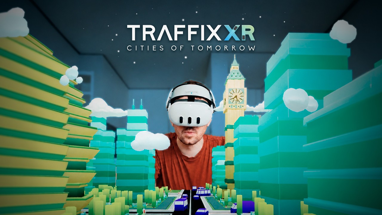 Traffix XR Cities of Tomorrow official key art with Quest 3