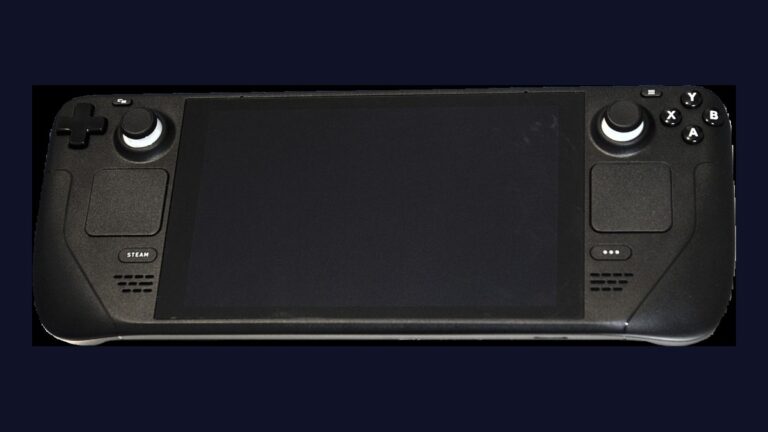 Steam Deck handheld front view