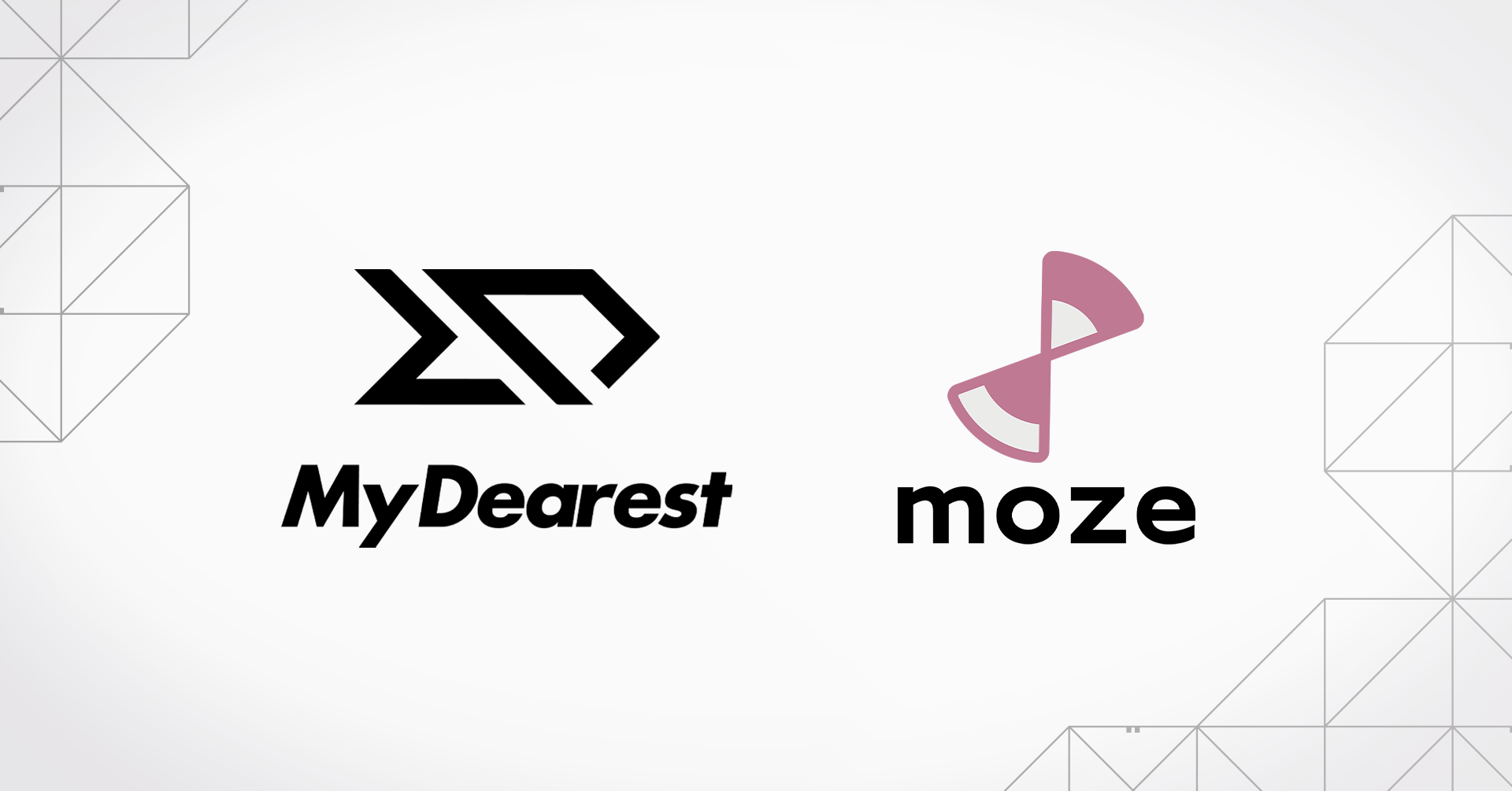 MyDearest and moze logos side by side from the October 16, 2026 acquisition announcement
