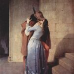 Francesco Hayez's painting The Kiss (1859), one of the eight works on the Brera Sensing Art tour
