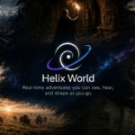 Helix World demo cover: interactive audio-visual world model from one image
