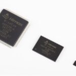 Himax WiseEye HX6538 AI processor chips in three package sizes, official Himax product photo