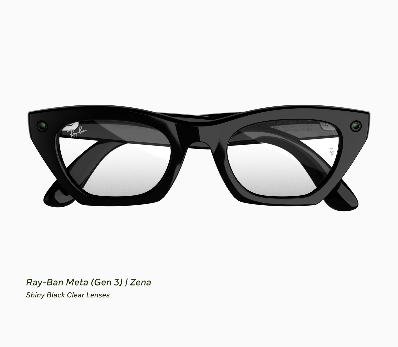 Close-up of Ray-Ban Meta Gen 3 smart glasses from Meta product imagery