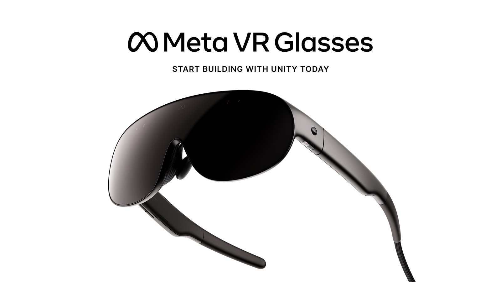 Meta VR Glasses promotional still from Unity’s developer guidance blog