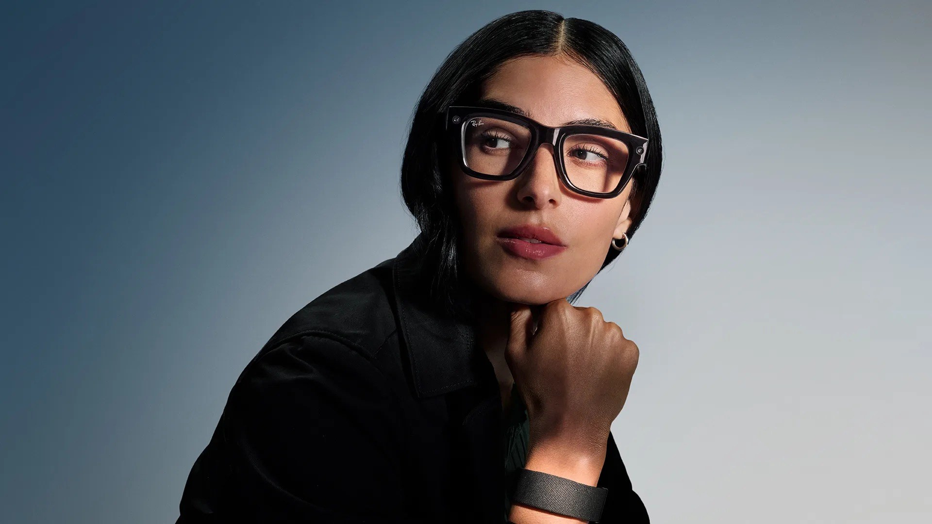 Front view of Meta Ray-Ban Display glasses