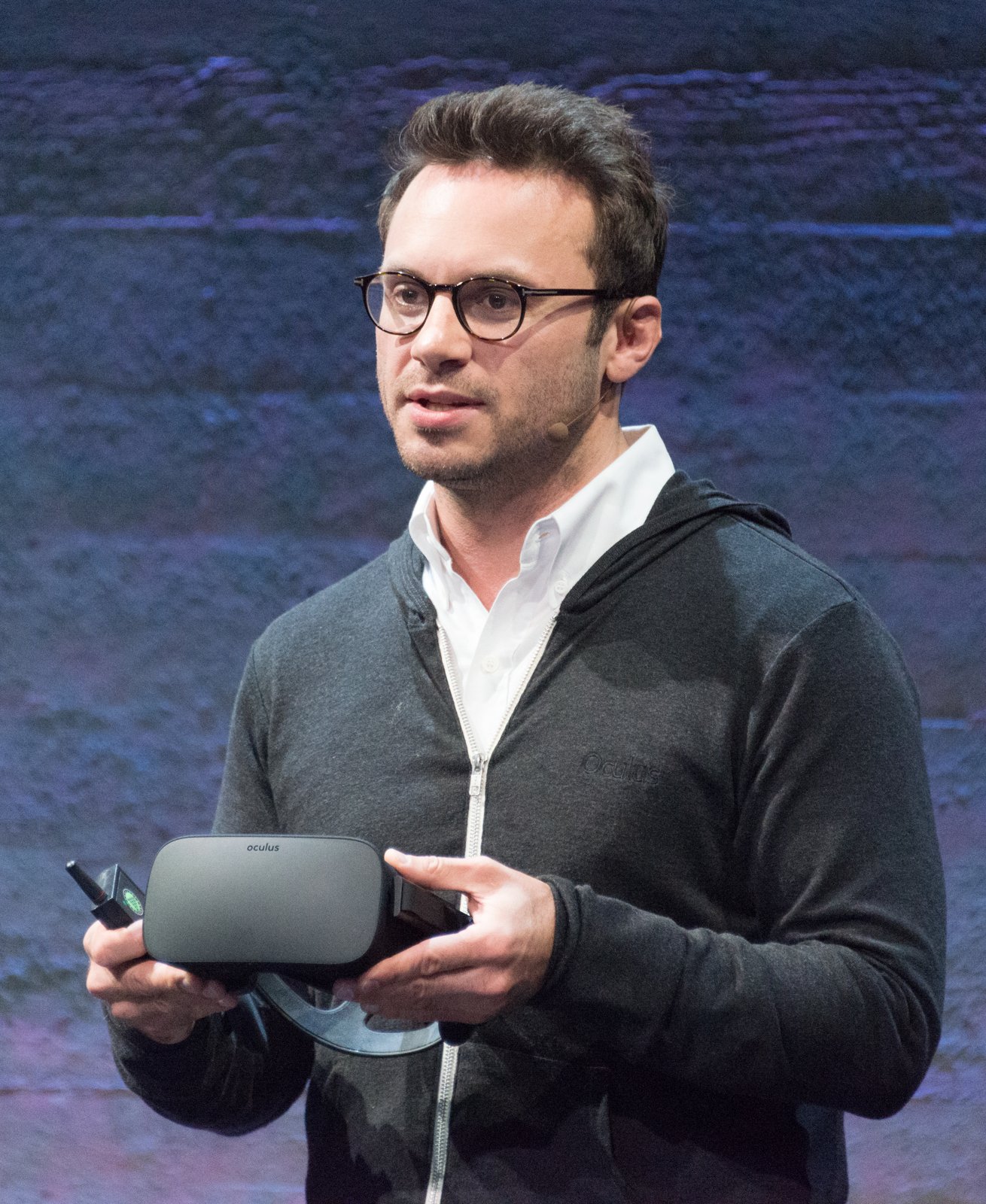 Brendan Iribe at an Oculus event in 2015