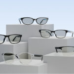 Lucyd Aero smart eyewear collection on display