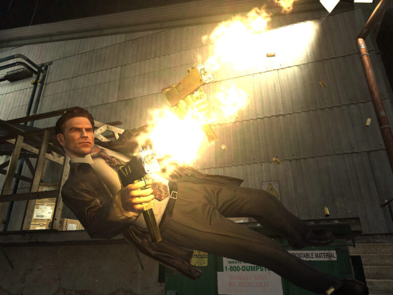 Max Payne 2 shoot-dodge screenshot from the game Steam store page