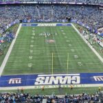 New York Giants playing the Detroit Lions at MetLife Stadium, November 2022 (Elbert Hampton, CC0, via Wikimedia Commons)