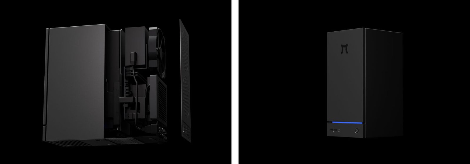 Pimax Spation render shown opened and closed