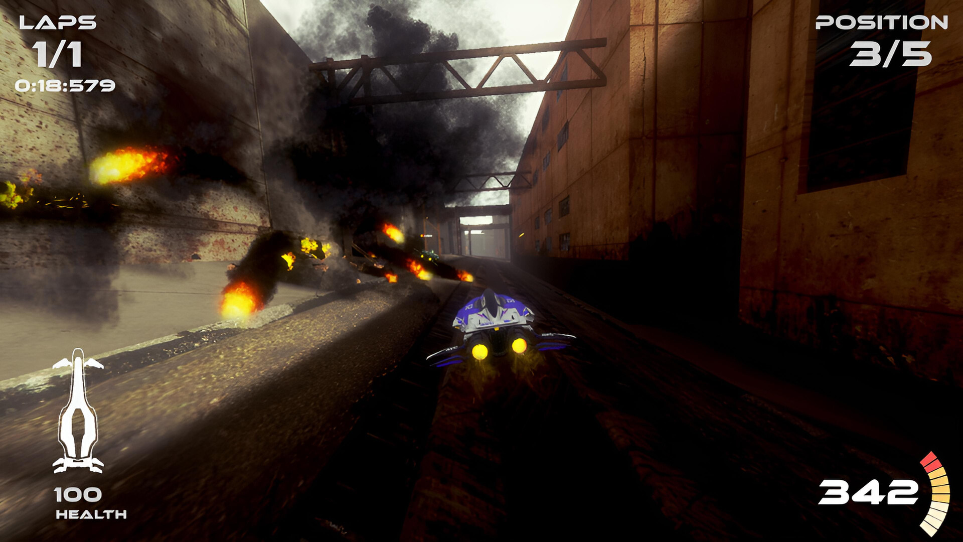 Omega Pilot Evolution in-race screenshot from the Steam store page