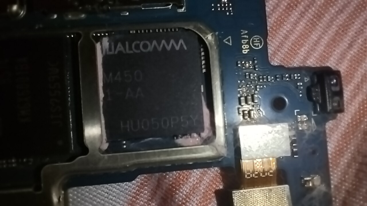 Qualcomm Snapdragon chipset on a circuit board