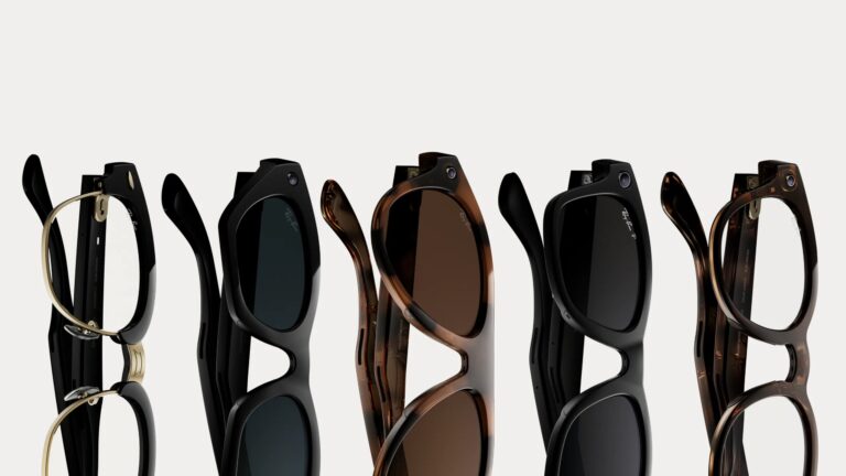 Official Meta / EssilorLuxottica Ray-Ban Meta Gen 3 group product shot