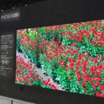 Samsung's The Wall MicroLED display at CES 2024, an example of the LED-based display technology Samsung is shrinking toward AR glasses microdisplays