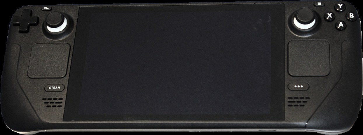 Valve Steam Deck handheld, front view