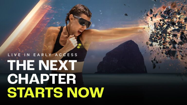 Supernatural Early Access key art showing a coach throwing a punch with the text Live in Early Access, The Next Chapter Starts Now