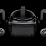 Valve Index headset, two Index controllers and two base stations on a black background (image: Valve)
