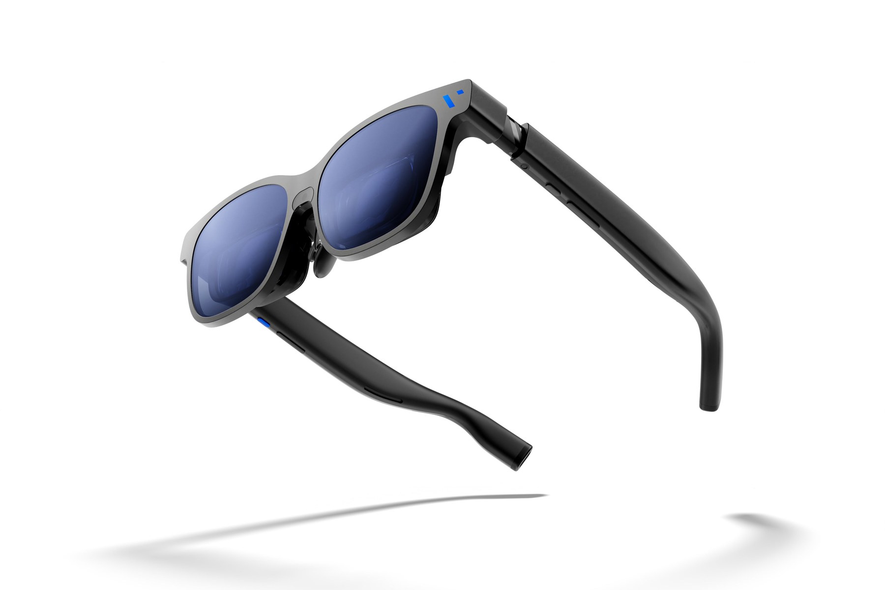 Viture Beast XR glasses product photo — matte black frames with tinted lenses