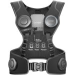 Woojer Vest 4 haptic vest in Core Black, front view (Woojer product image)