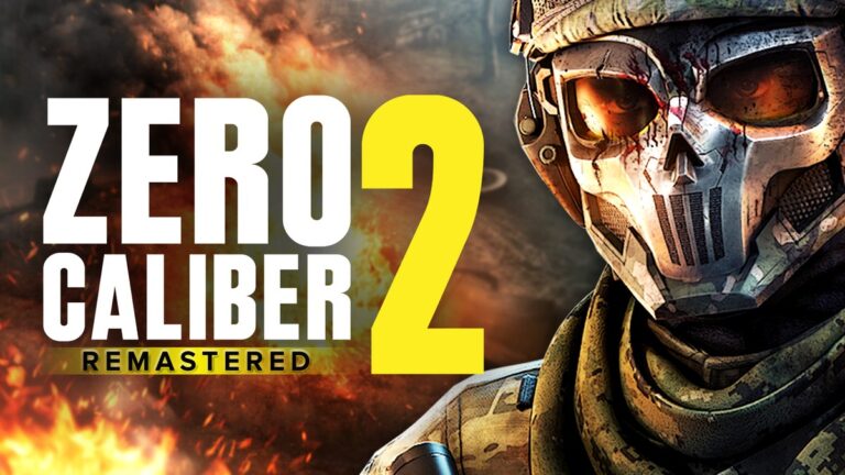 Zero Caliber 2 Remastered key art with logo, the VR shooter coming to PlayStation VR2 on November 5, 2026