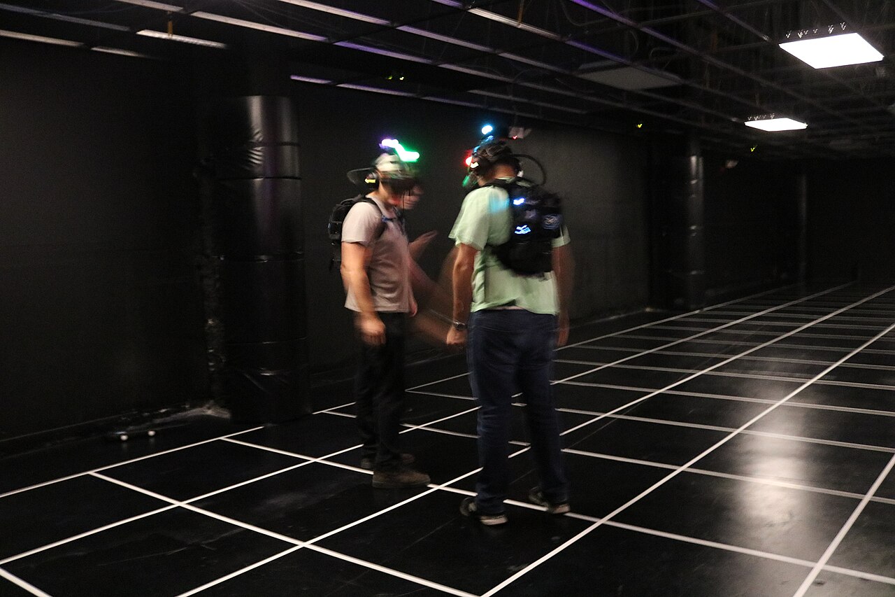 Location-based VR players in a free-roam arcade (Wikimedia Commons, CC BY-SA 4.0)